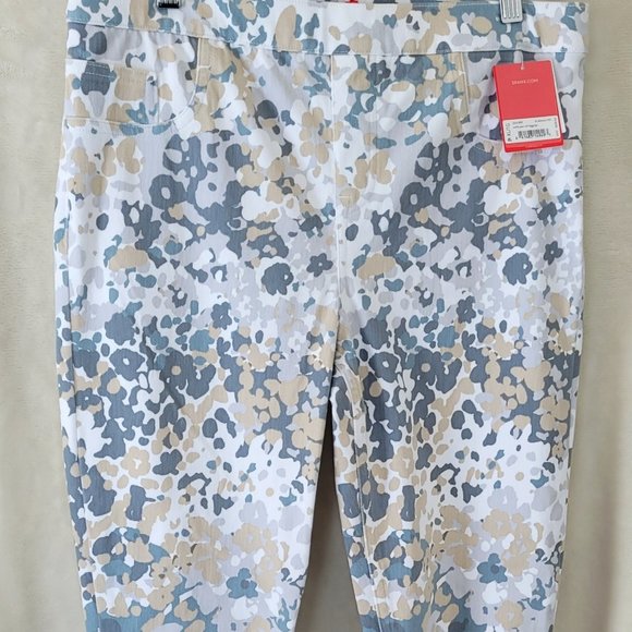 NWT Spanx jeggins. Cream, white and grey speckle. Size XL - Picture 1 of 5